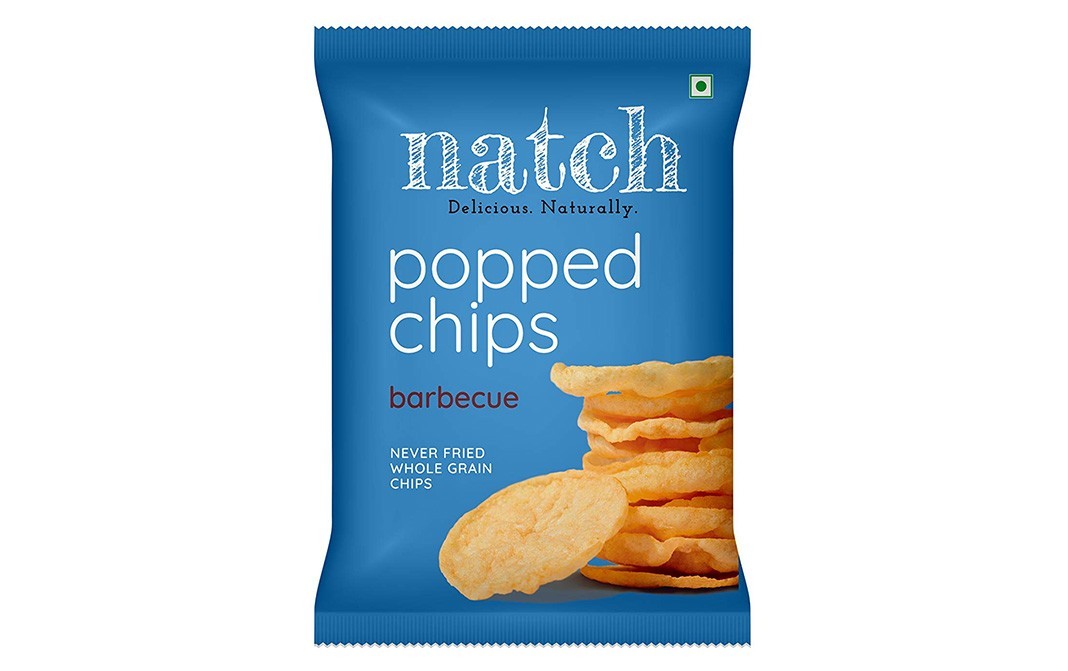 Natch Popped Chips, Barbecue   Pack  20 grams